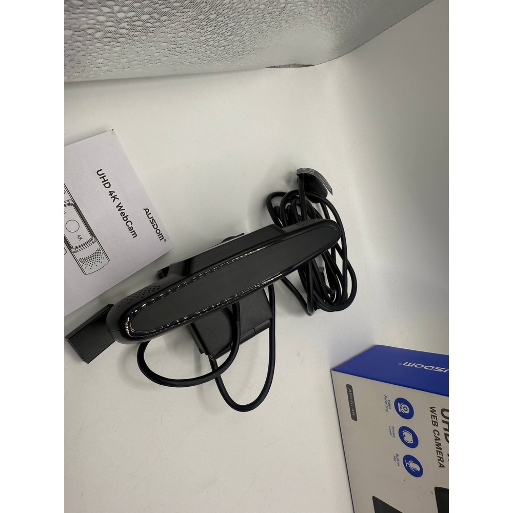 AUSDOM UHD 4K Webcam AF640 4K Plug Play Built in Mic Privacy Cover USB - Picture 4 of 9